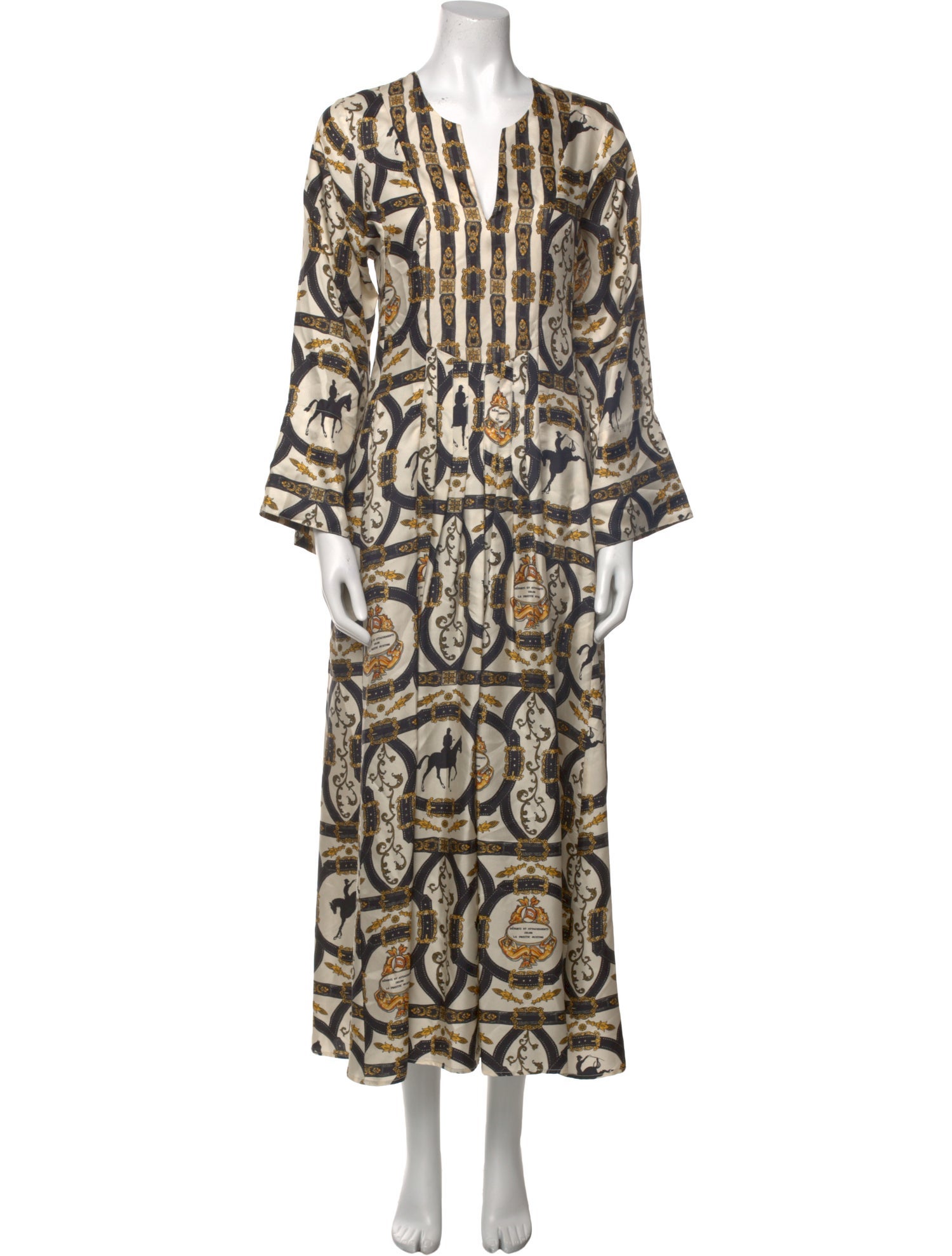 La Prestic Ouiston Silk Long Dress