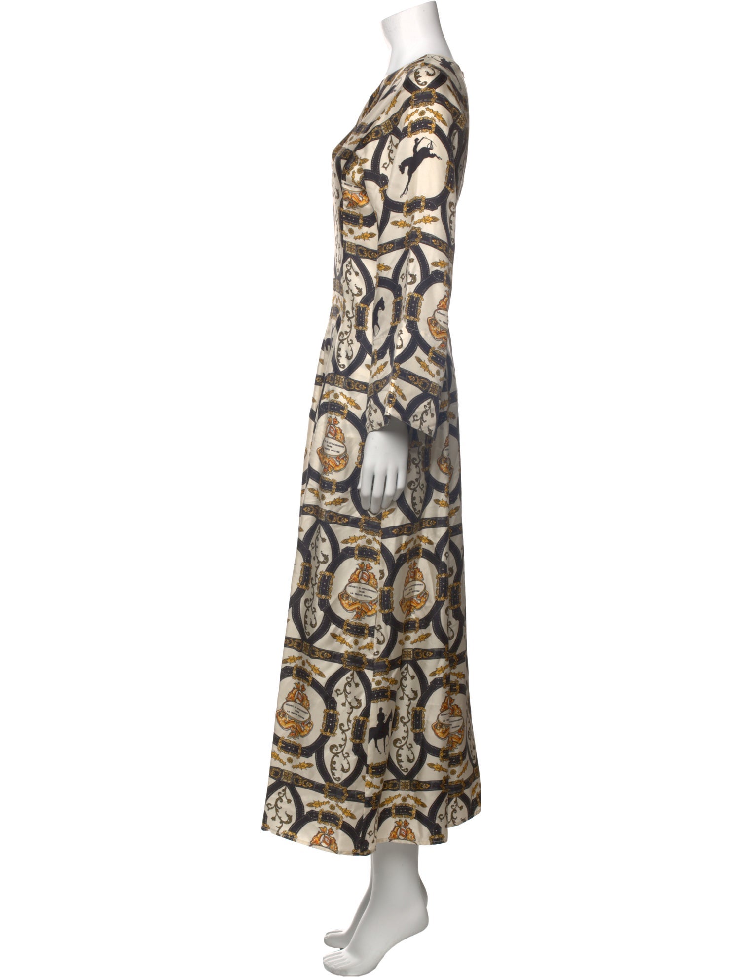 La Prestic Ouiston Silk Long Dress