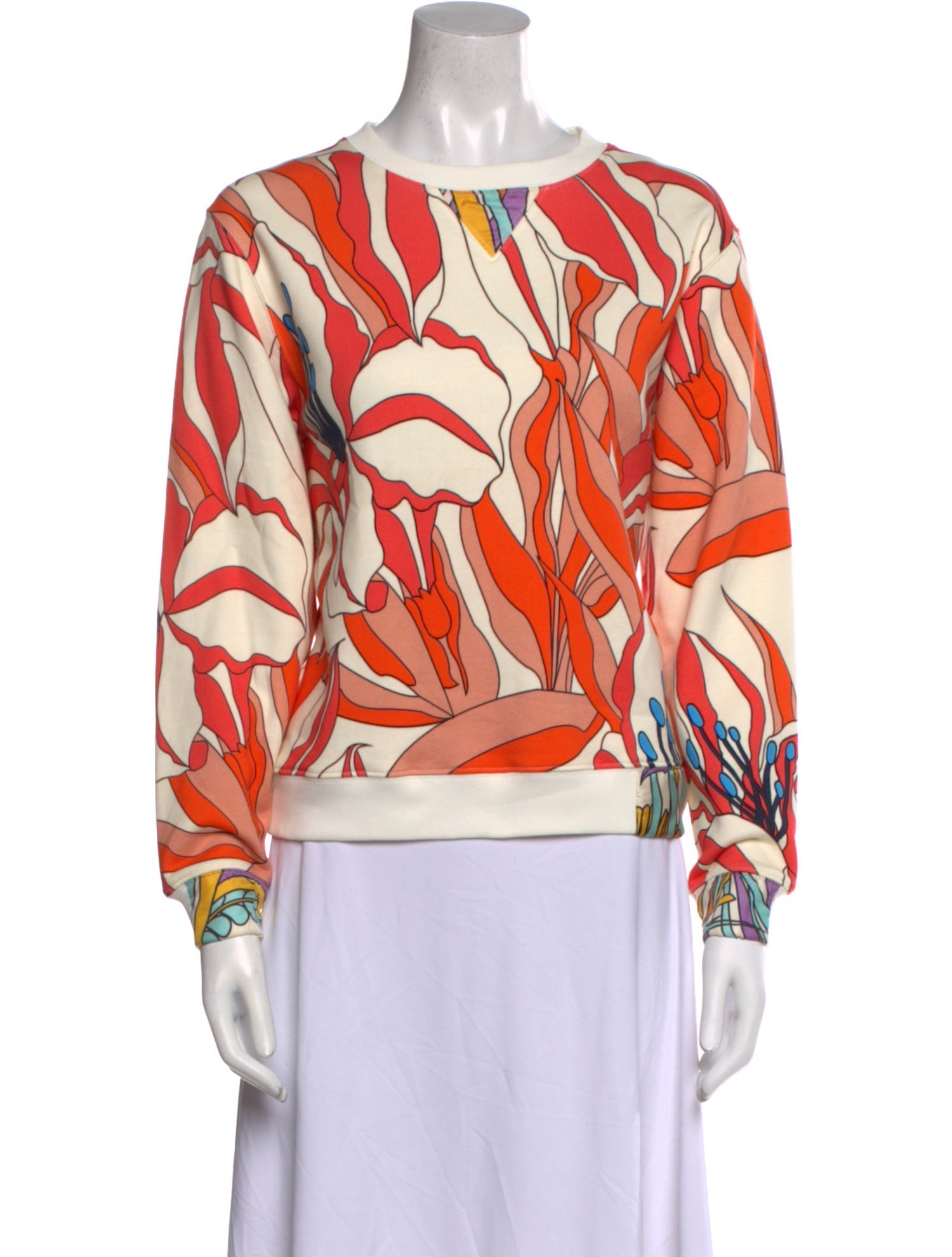 La Prestic Ouiston Printed Bateau Neckline Blouse