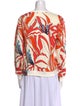 La Prestic Ouiston Printed Bateau Neckline Blouse