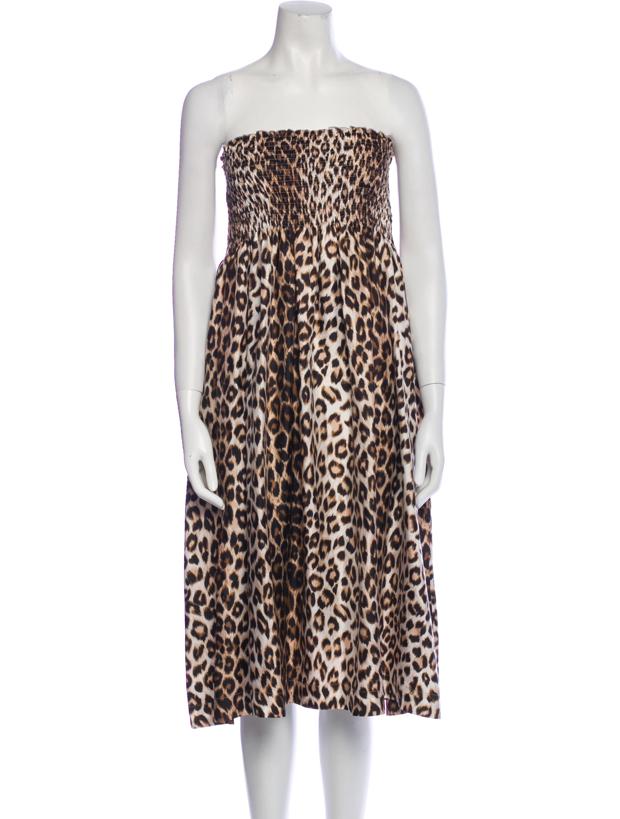 La Prestic Ouiston Silk Knee-Length Dress