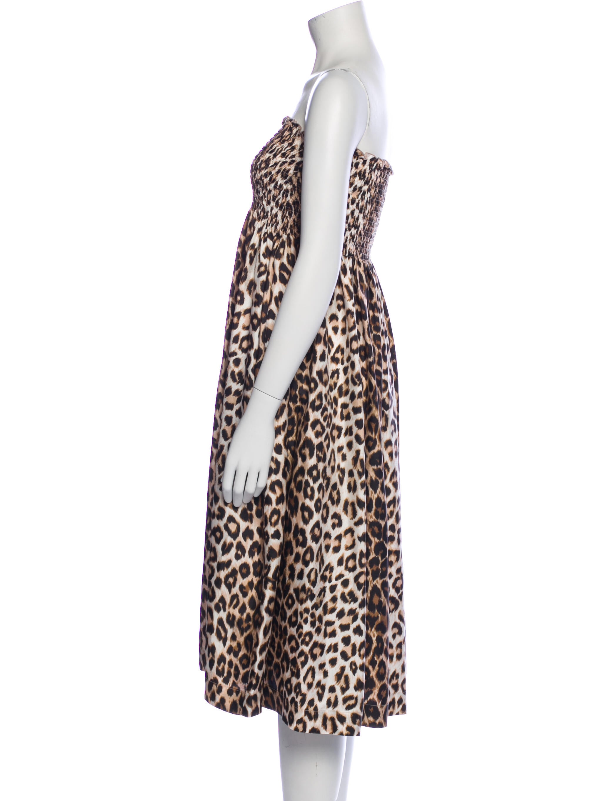 La Prestic Ouiston Silk Knee-Length Dress