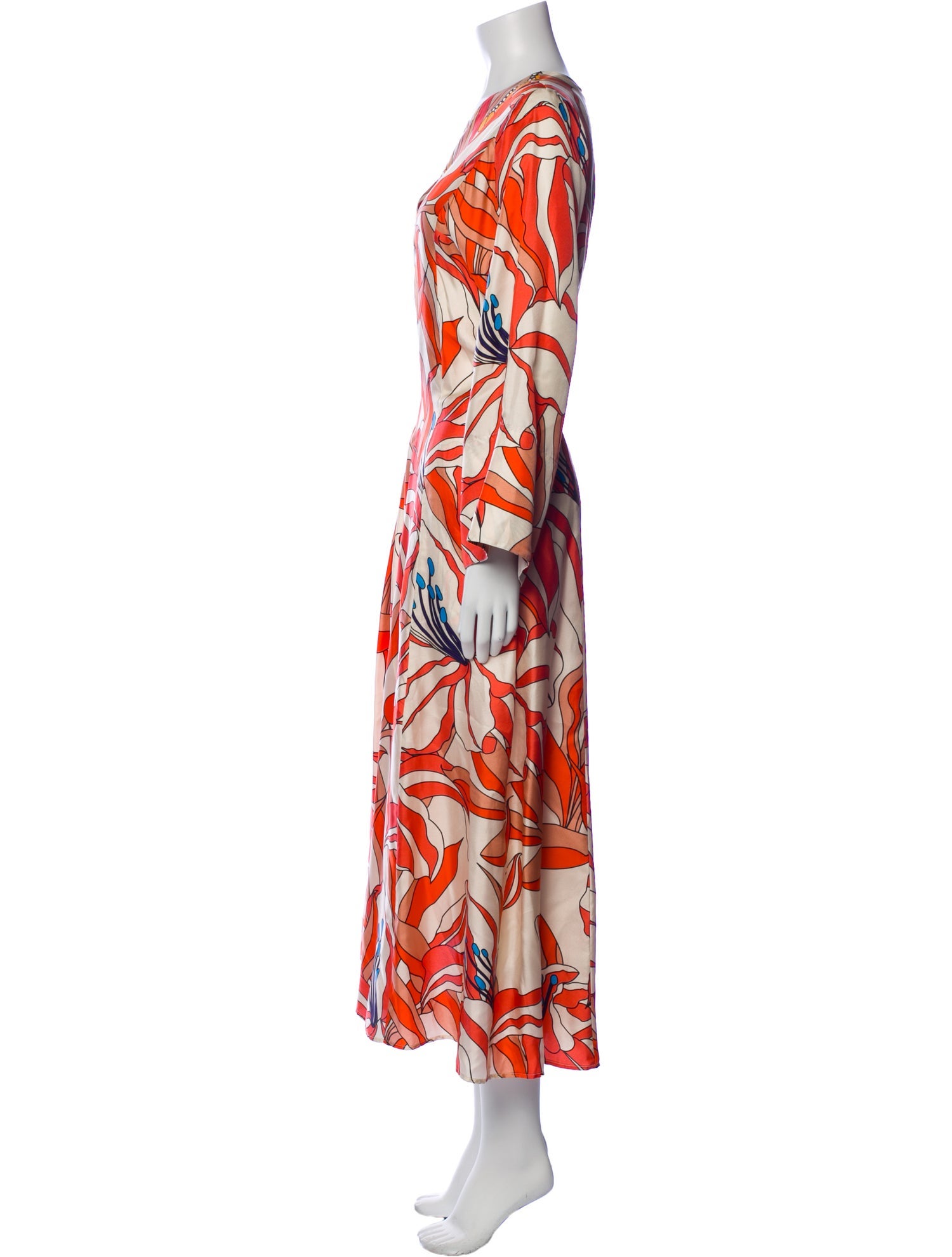 La Prestic Ouiston Silk Long Dress