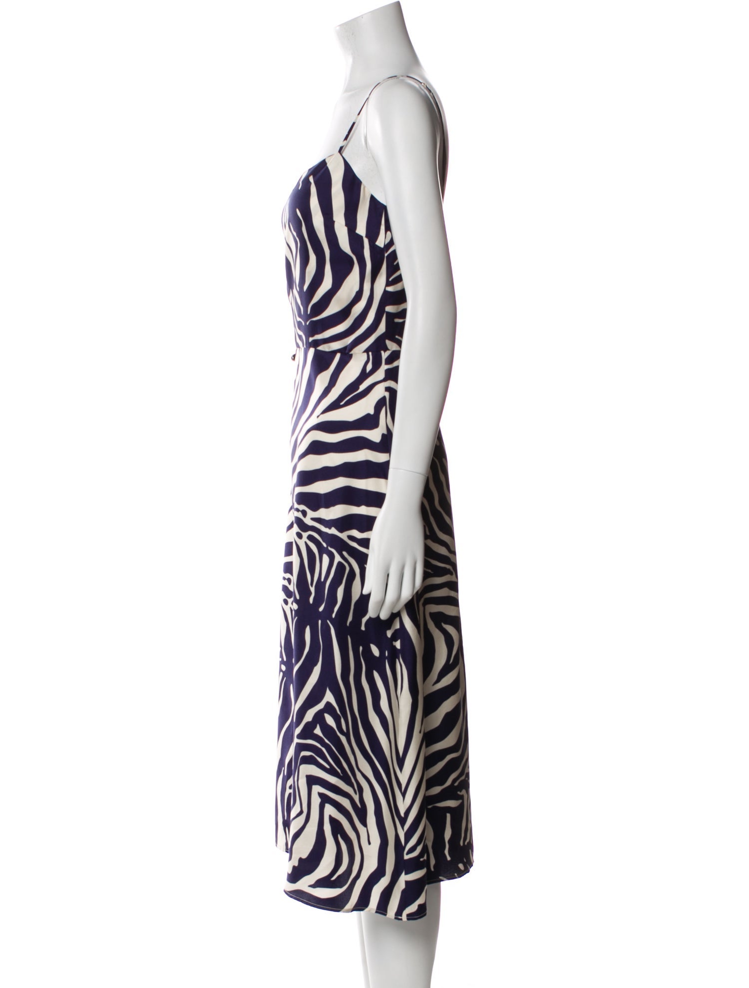 La Prestic Ouiston Silk Midi Length Dress