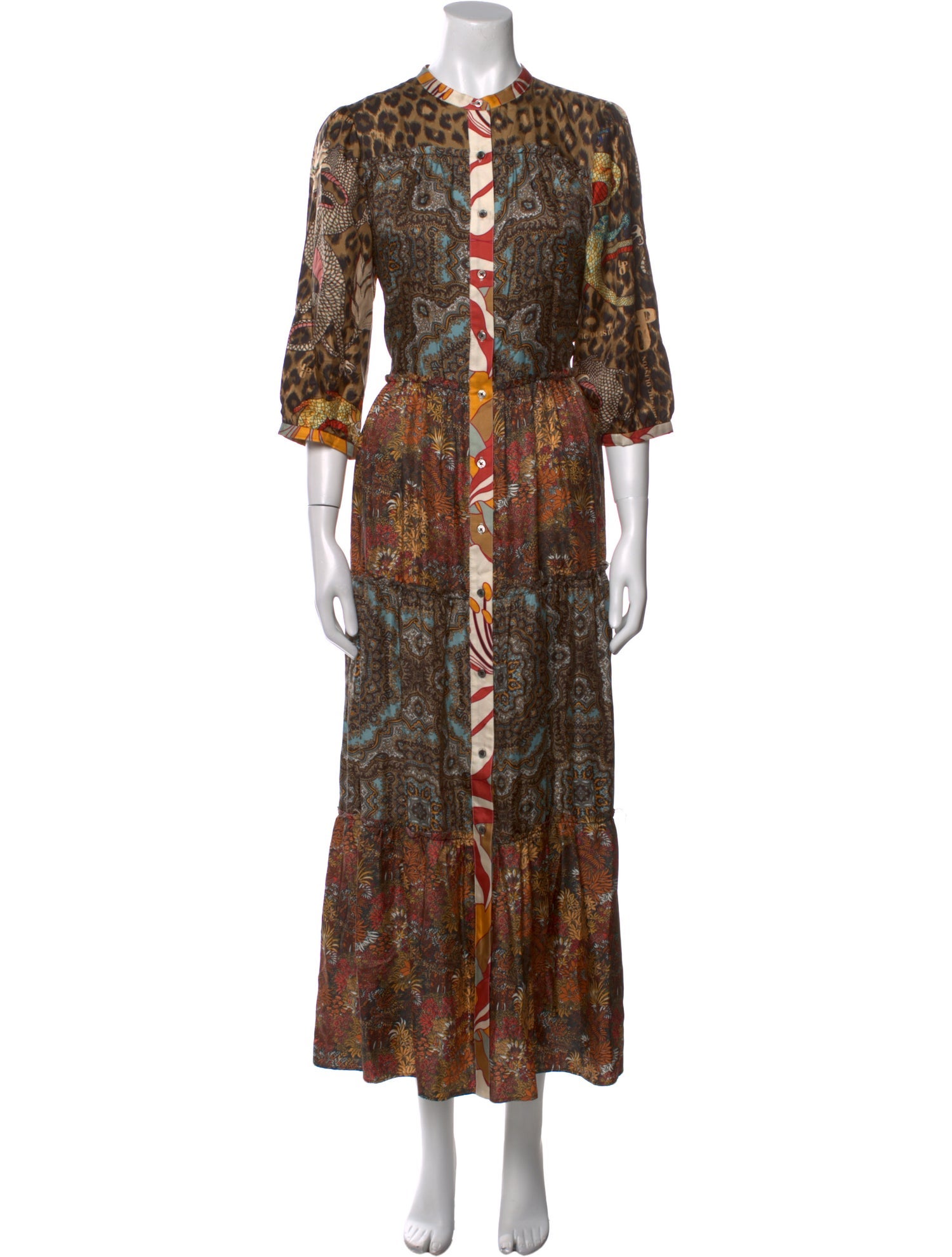 La Prestic Ouiston Silk Long Dress