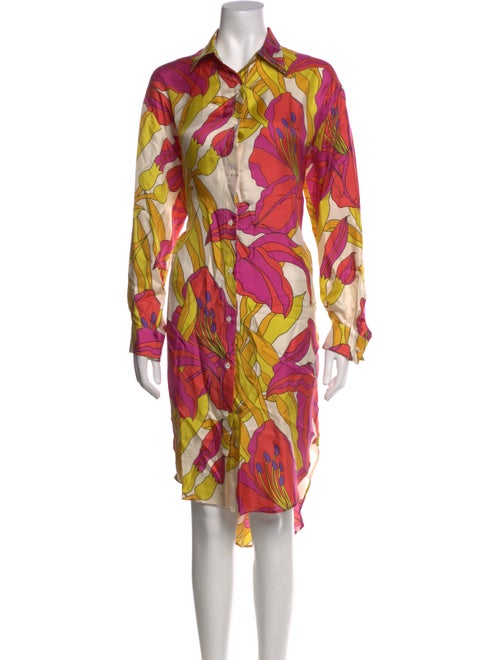 La Prestic Ouiston Silk Midi Length Dress