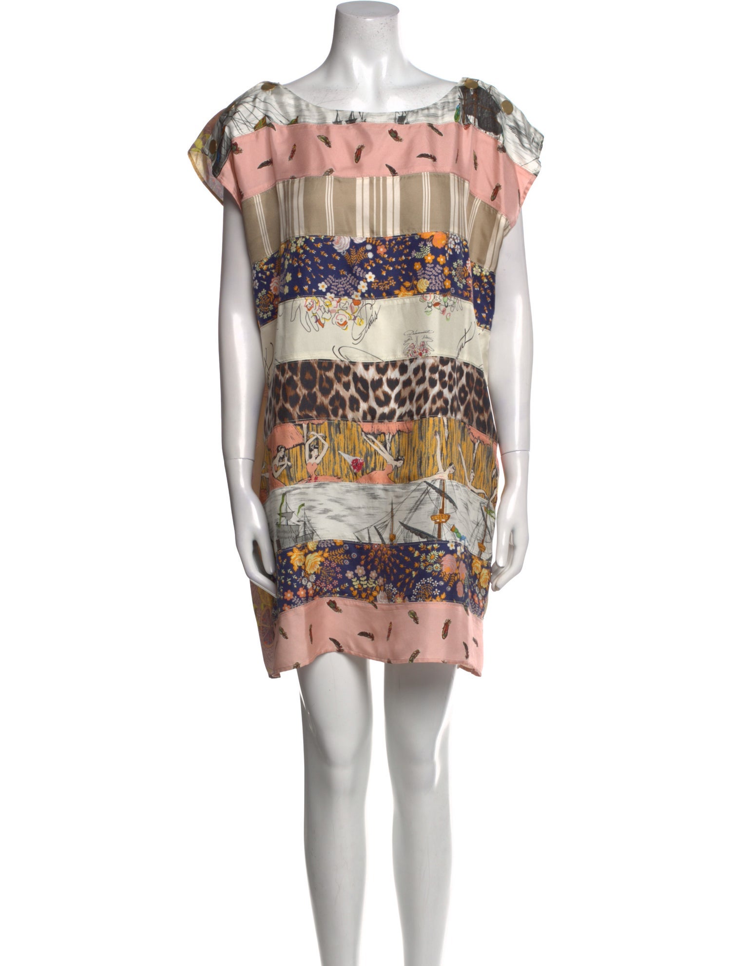 La Prestic Ouiston Silk Mini Dress