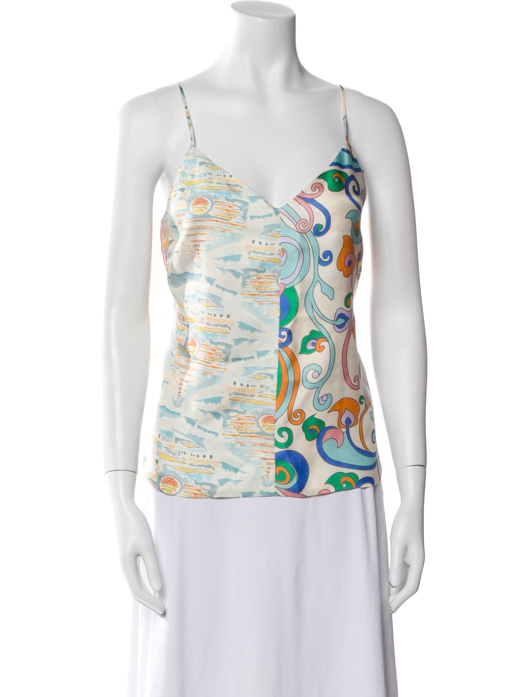 La Prestic Ouiston Silk Printed Top