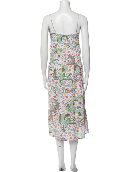La Prestic Ouiston Floral Print Midi Length Dress