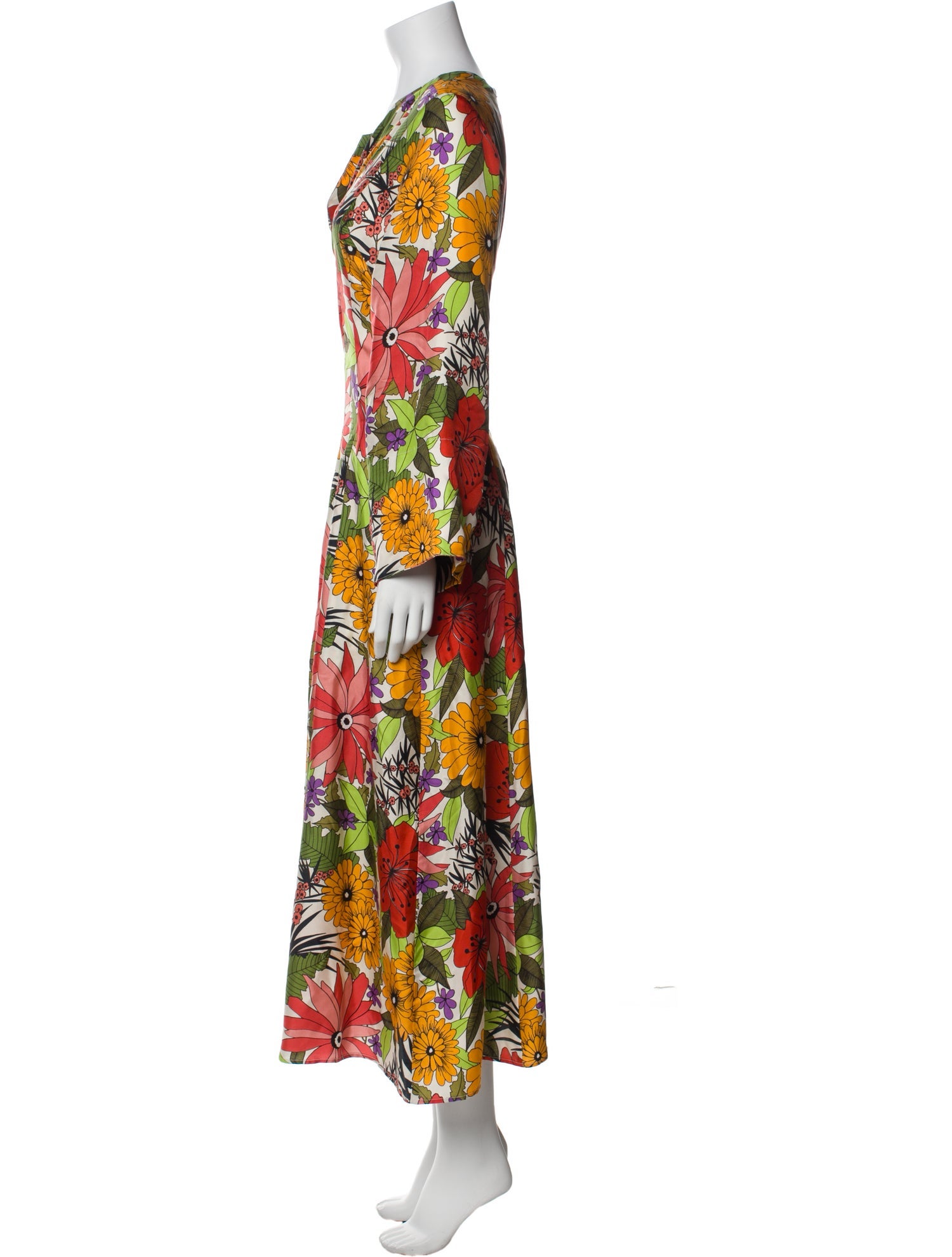 La Prestic Ouiston Silk Long Dress