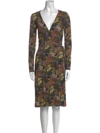 La Prestic Ouiston Floral Print Knee-Length Dress