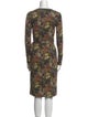 La Prestic Ouiston Floral Print Knee-Length Dress
