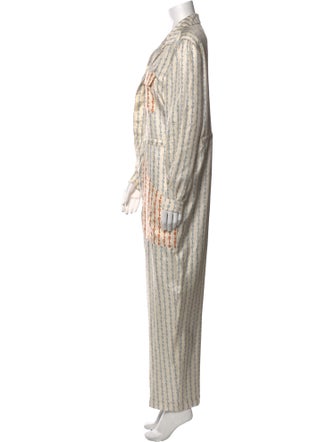 La Prestic Ouiston Silk Printed Jumpsuit