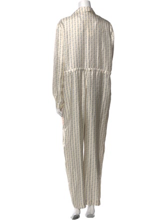 La Prestic Ouiston Silk Printed Jumpsuit