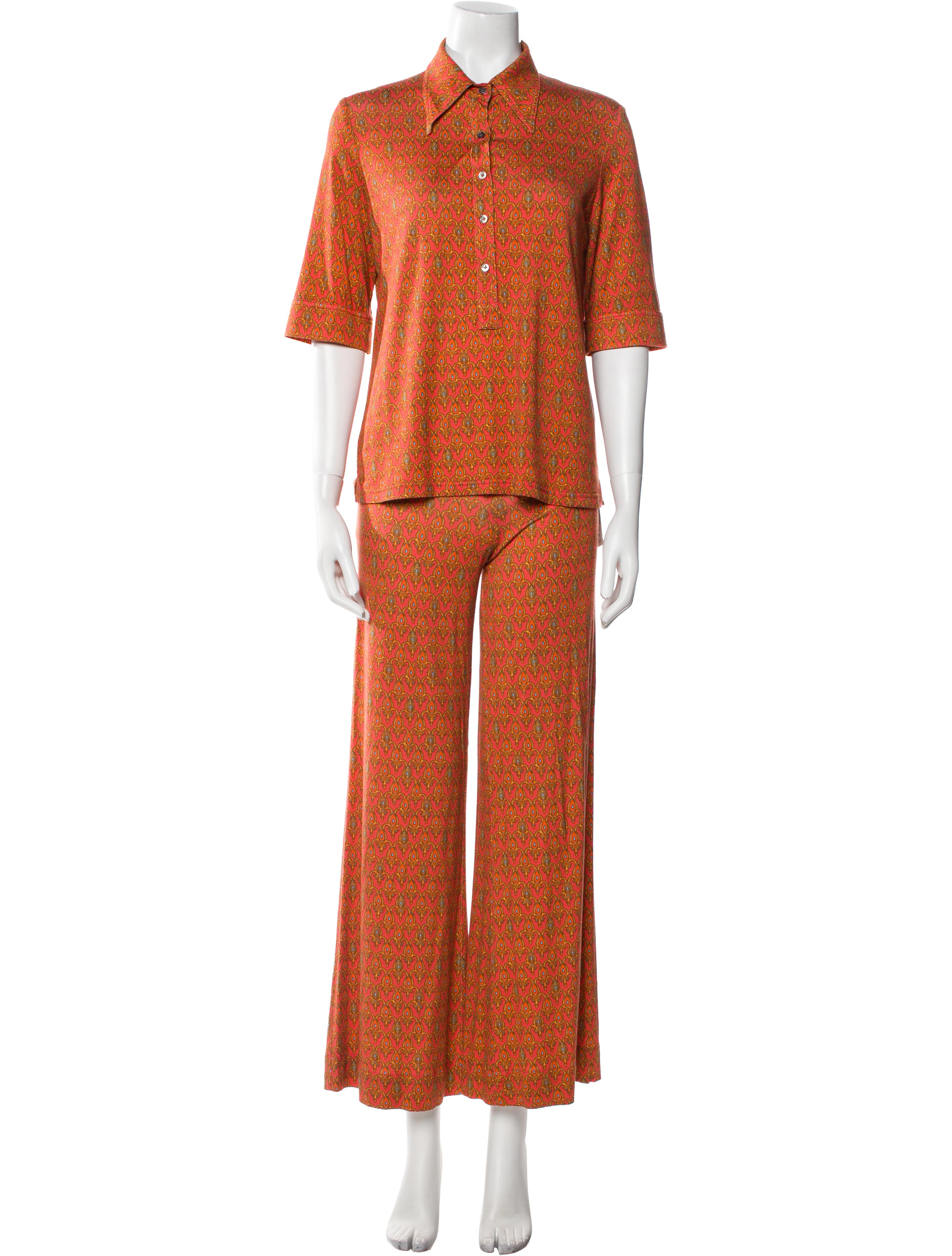 La Prestic Ouiston Paisley Print Pant Set