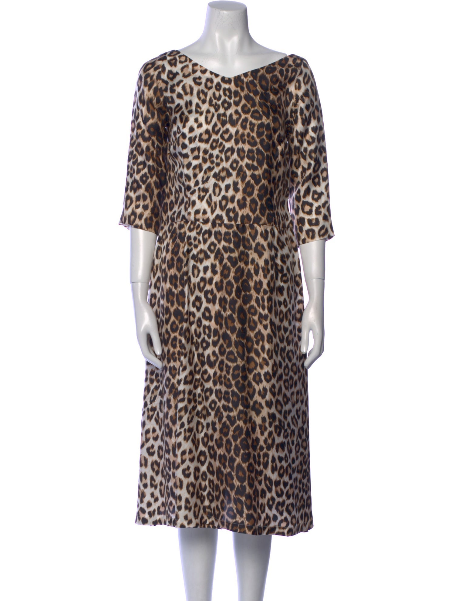 La Prestic Ouiston Silk Midi Length Dress