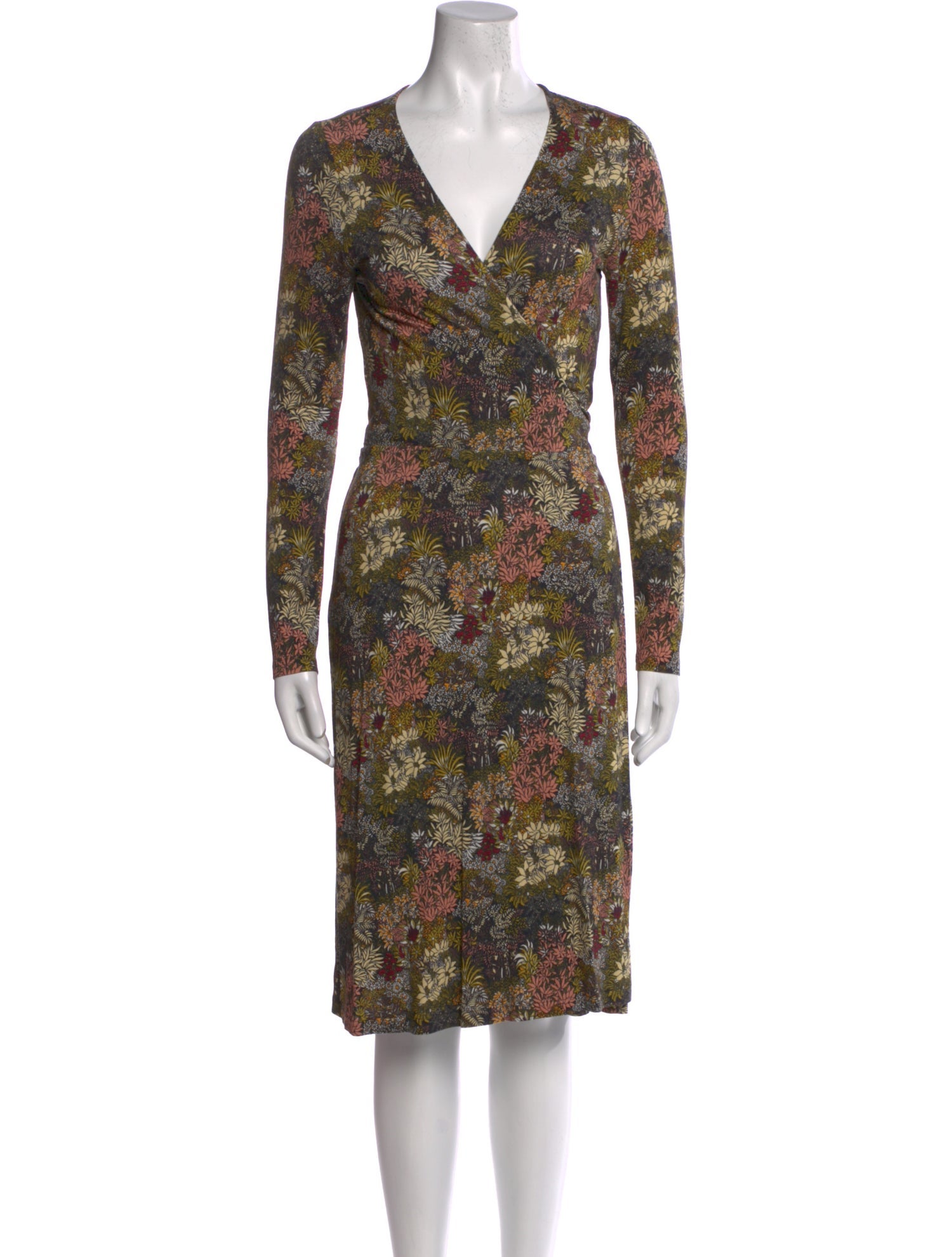 La Prestic Ouiston Floral Print Knee-Length Dress