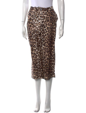 La Prestic Ouiston Animal Print Wide Leg Pants