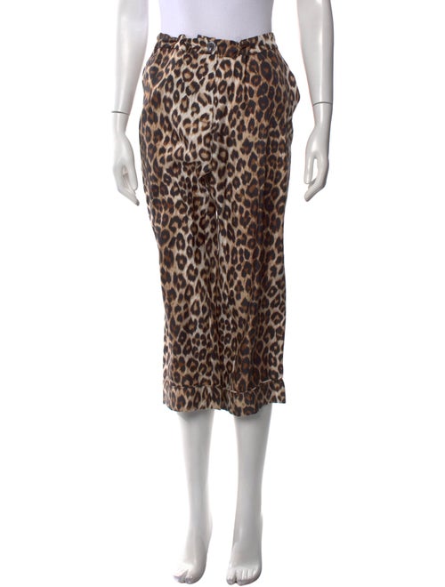 La Prestic Ouiston Animal Print Wide Leg Pants