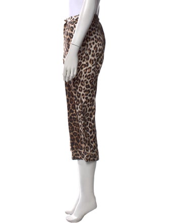 La Prestic Ouiston Animal Print Wide Leg Pants