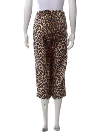 La Prestic Ouiston Animal Print Wide Leg Pants