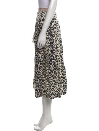 La Prestic Ouiston Silk Midi Length Skirt