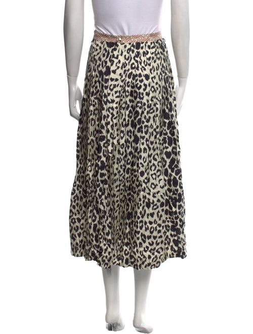 La Prestic Ouiston Silk Midi Length Skirt