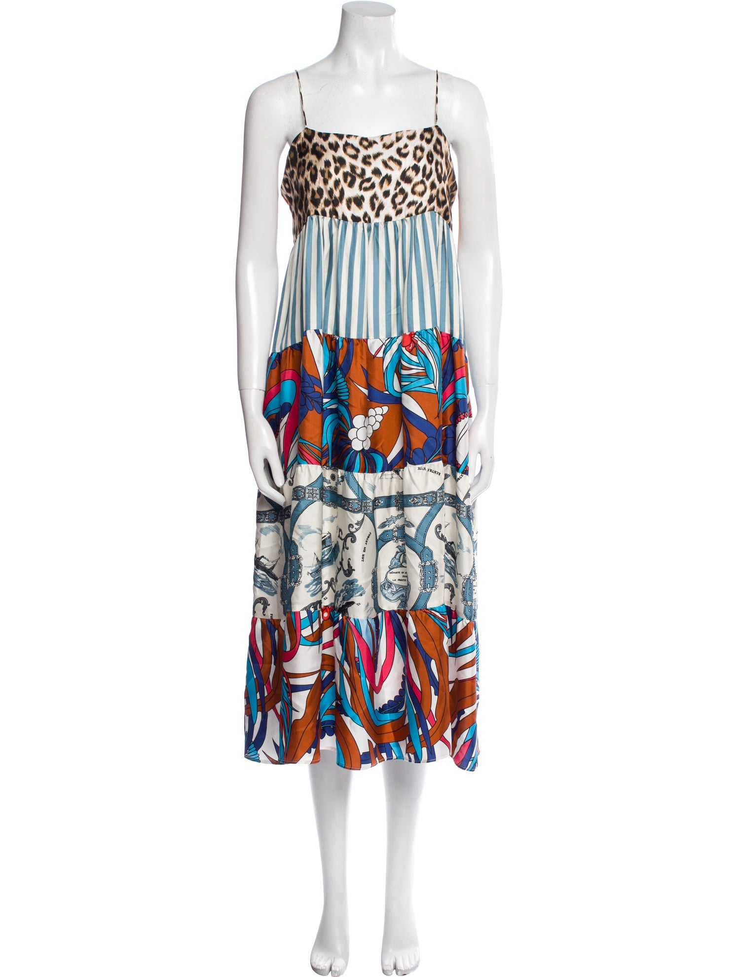 La Prestic Ouiston Silk Midi Length Dress w/ Tags