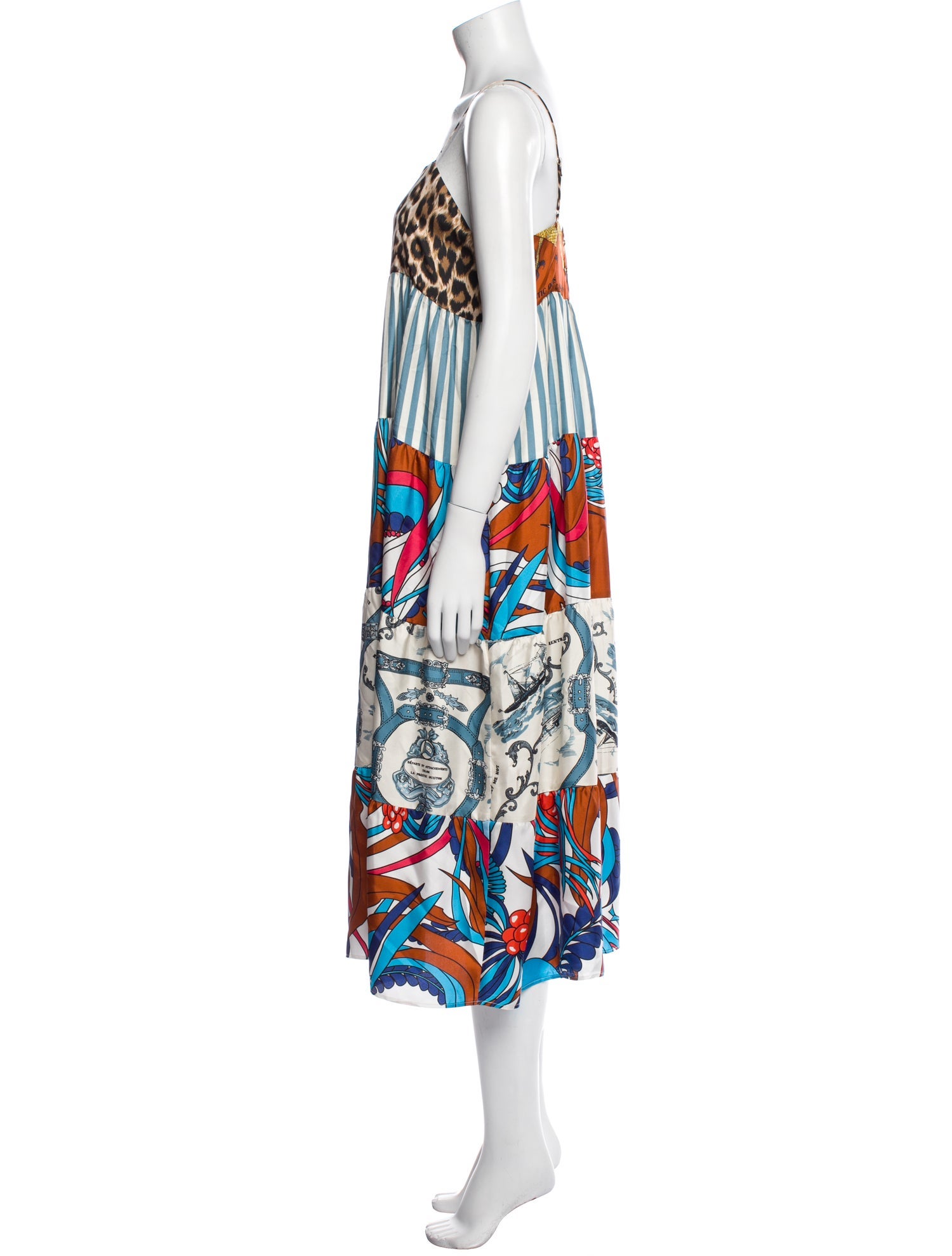 La Prestic Ouiston Silk Midi Length Dress w/ Tags