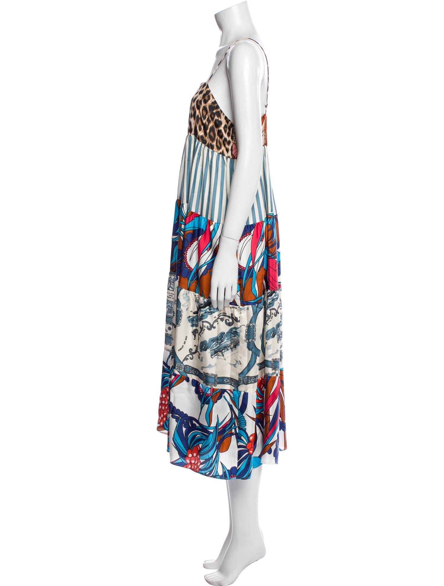 La Prestic Ouiston Silk Midi Length Dress