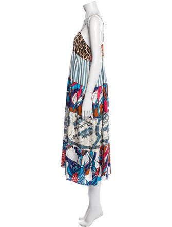 La Prestic Ouiston Silk Midi Length Dress