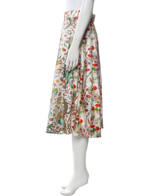 La Prestic Ouiston Silk Midi Length Skirt