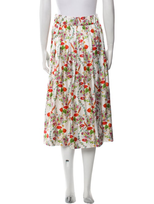 La Prestic Ouiston Silk Midi Length Skirt