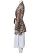 La Prestic Ouiston Silk Animal Print Jacket