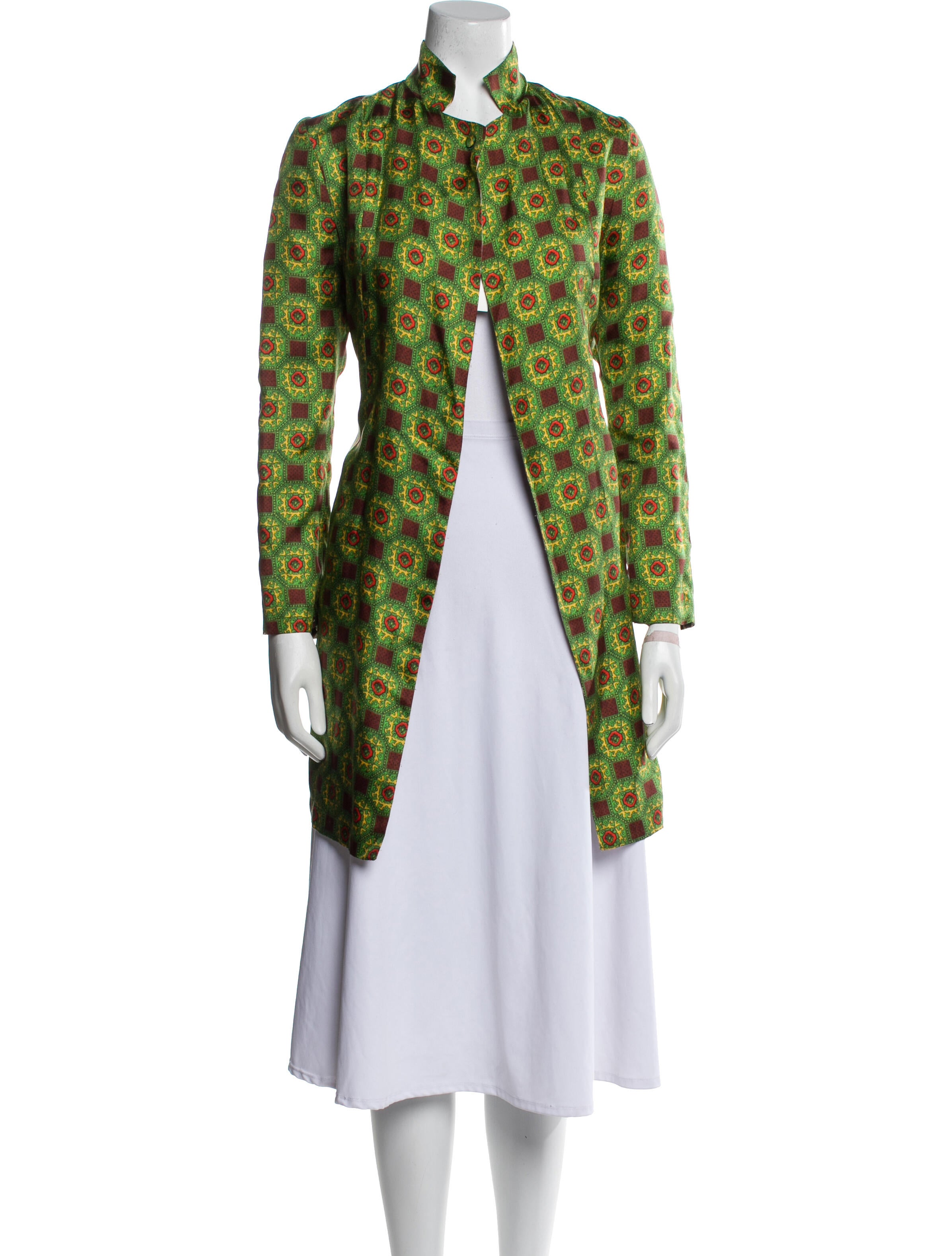 La Prestic Ouiston Silk Printed Jacket