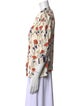 La Prestic Ouiston Silk Floral Print Blouse