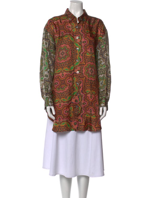La Prestic Ouiston Silk Paisley Print Tunic