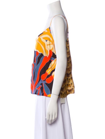 La Prestic Ouiston Silk Printed Top