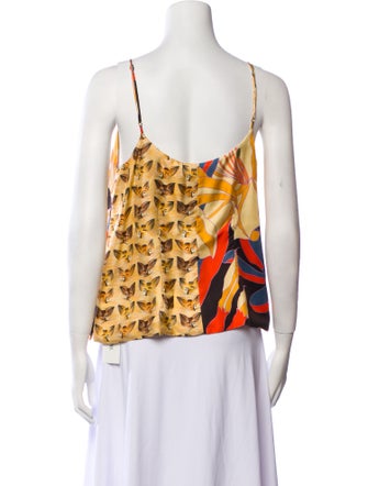 La Prestic Ouiston Silk Printed Top
