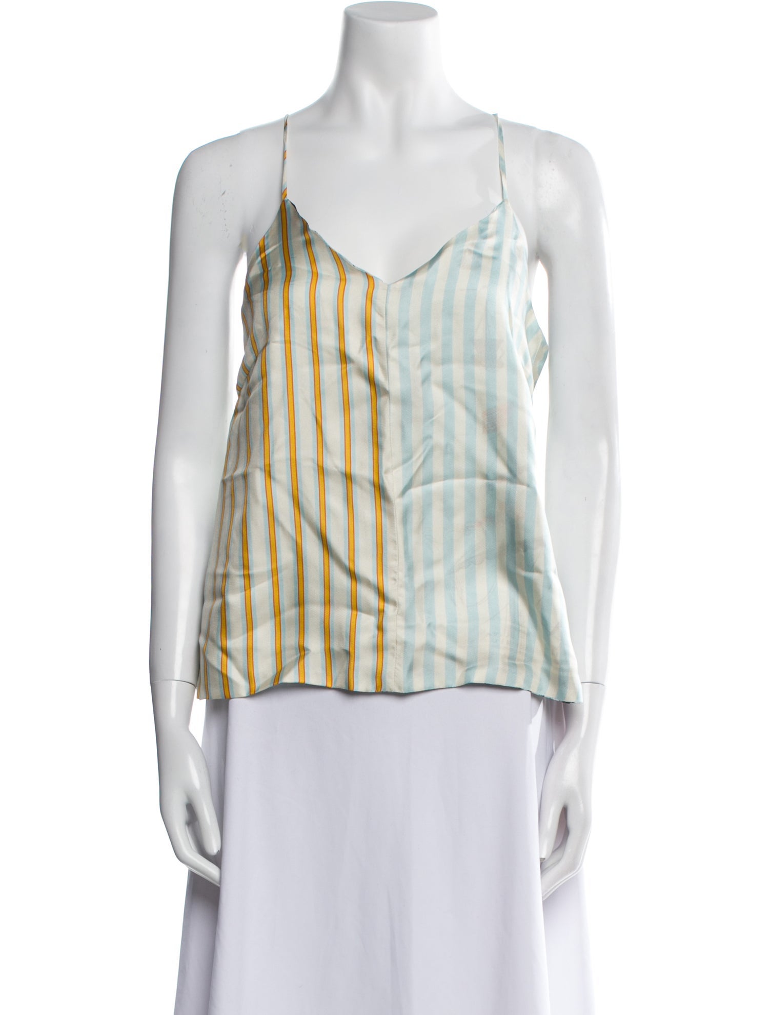 La Prestic Ouiston Silk Striped Top