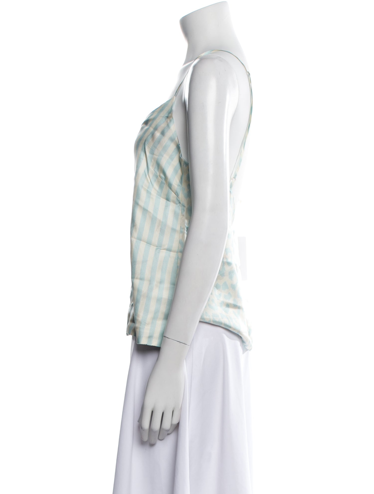 La Prestic Ouiston Silk Striped Top