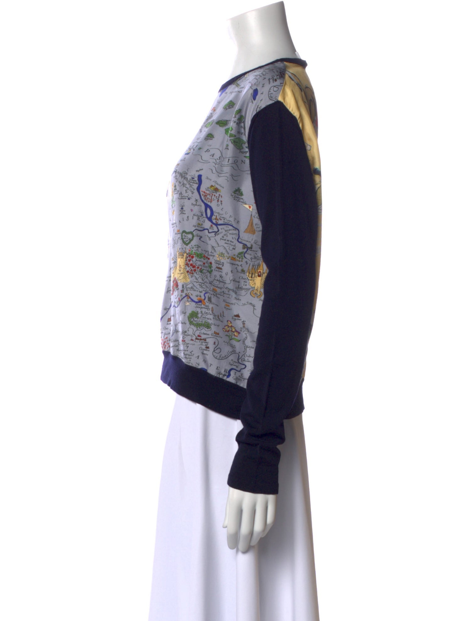 La Prestic Ouiston Merino Wool Printed Sweatshirt