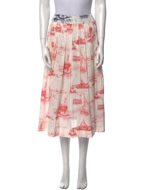 La Prestic Ouiston Printed Midi Length Skirt