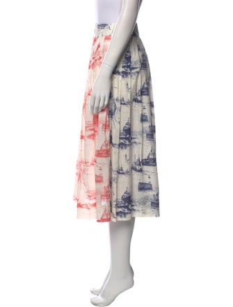 La Prestic Ouiston Printed Midi Length Skirt