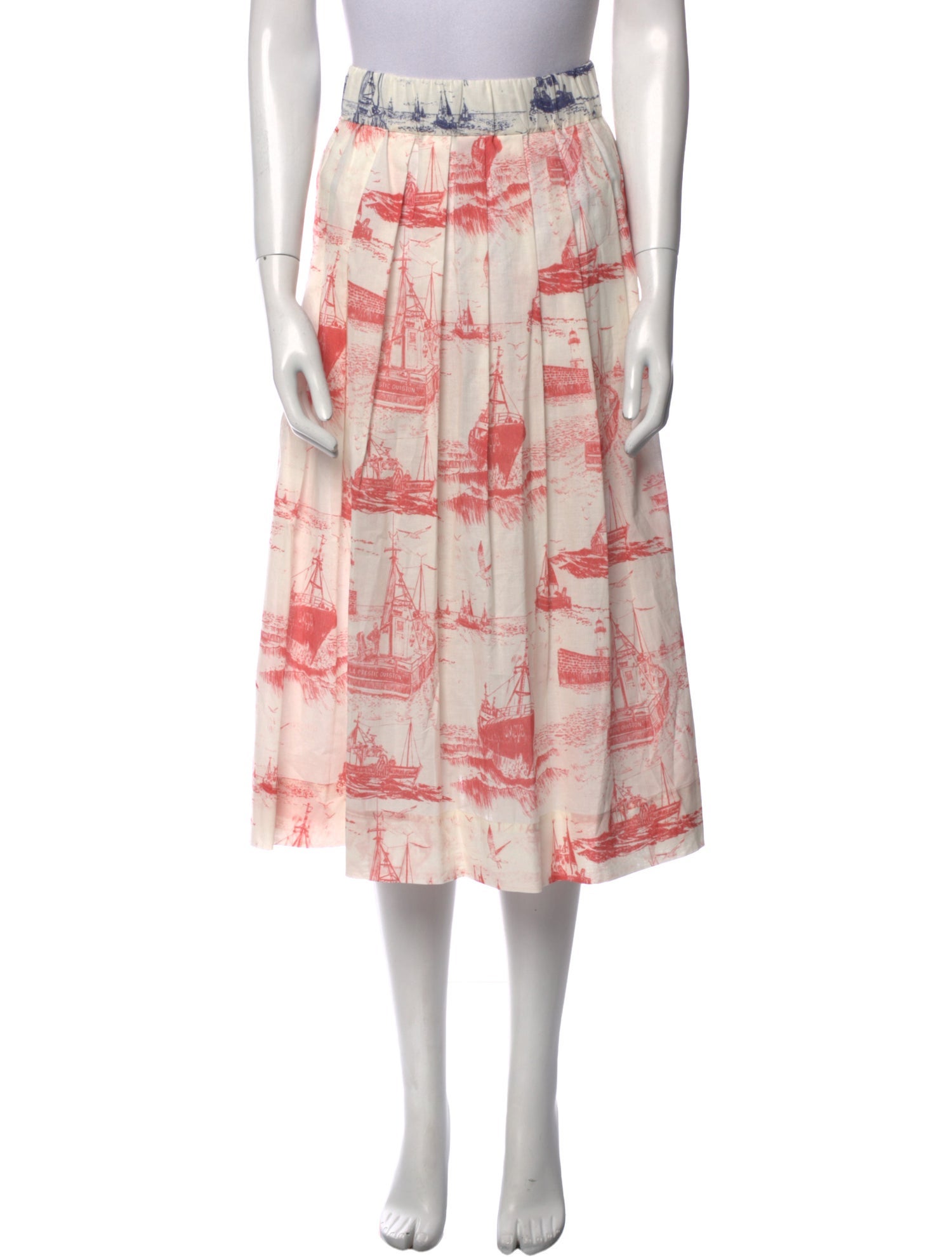 La Prestic Ouiston Printed Midi Length Skirt