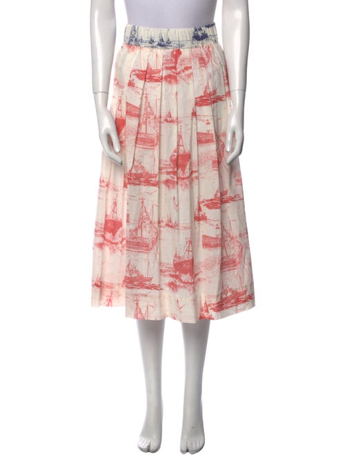 La Prestic Ouiston Printed Midi Length Skirt