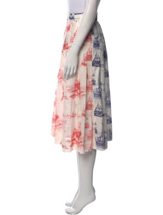 La Prestic Ouiston Printed Midi Length Skirt