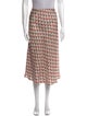 La Prestic Ouiston Silk Midi Length Skirt