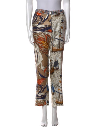 La Prestic Ouiston Silk Straight Leg Pants
