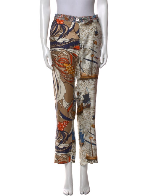 La Prestic Ouiston Silk Straight Leg Pants